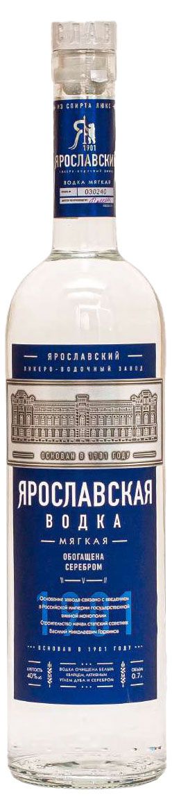 Водка Ярославская Мягкая Россия, 0,7 л