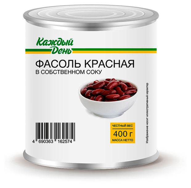Фасоль Каждый день красная 400 г 54₽