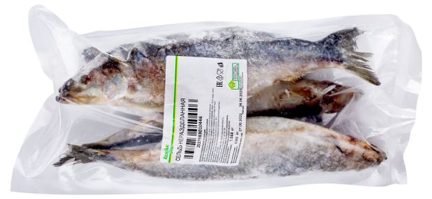 Сельдь замороженая Каждый день неразделанная ~ 1,3 кг, вес