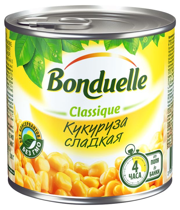 Кукуруза BONDUELLE сладкая 340 г 130₽