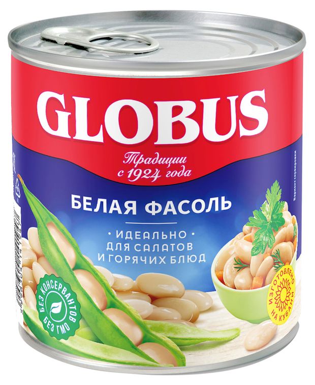 Фасоль белая GLOBUS 400 г 90₽