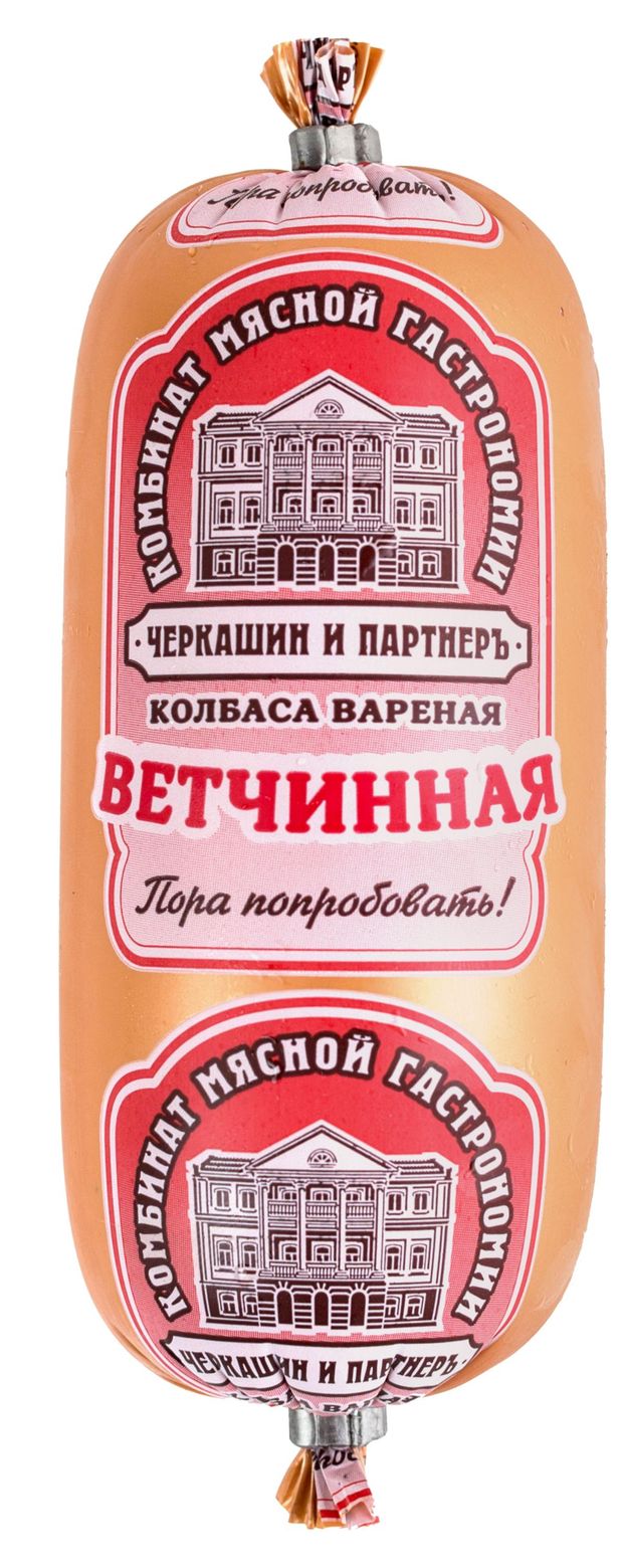 Колбаса вареная Черкашин и партнеръ Ветчинная, 350 г