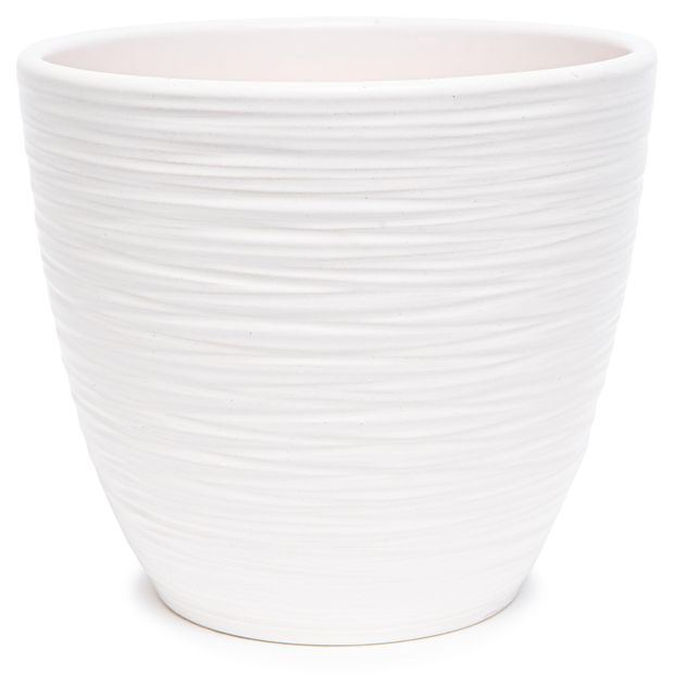 Горшок керамический Шорвель белый крокус без поддона, 18 см