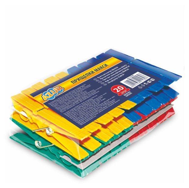 Прищепки Azur Макси, 20 шт