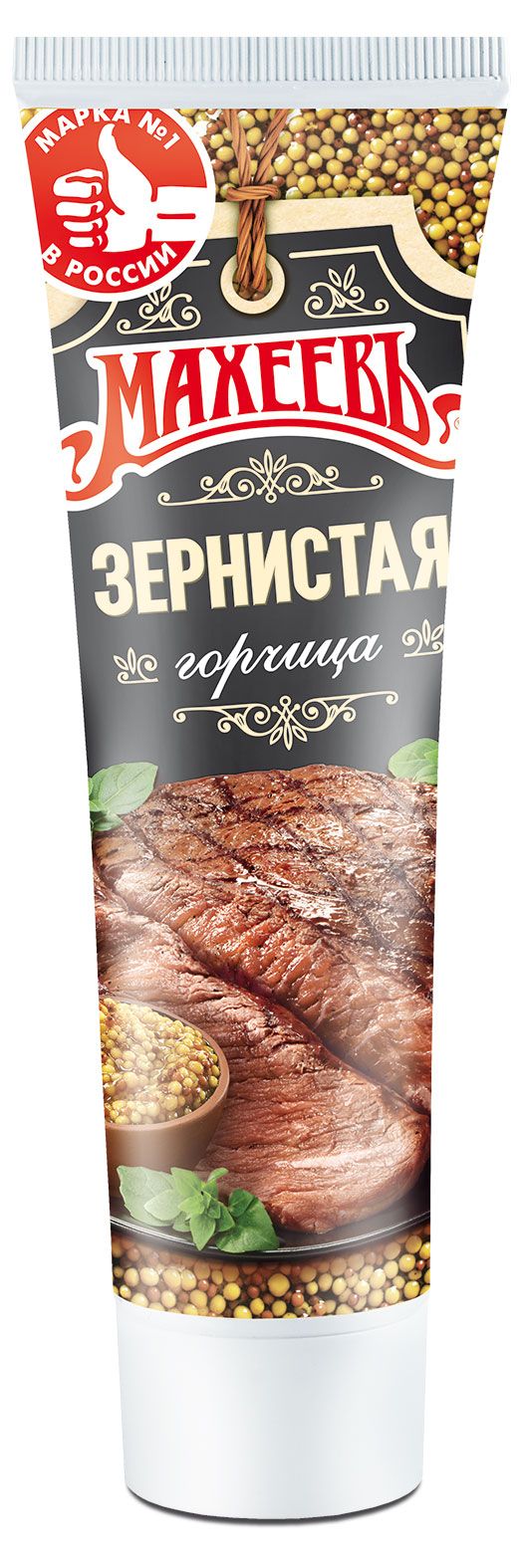 Горчица зернистая МАХЕЕВЪ премиум 100 г 52₽