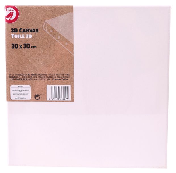 Холст АШАН Красная птица 3D 30х30 см 200₽