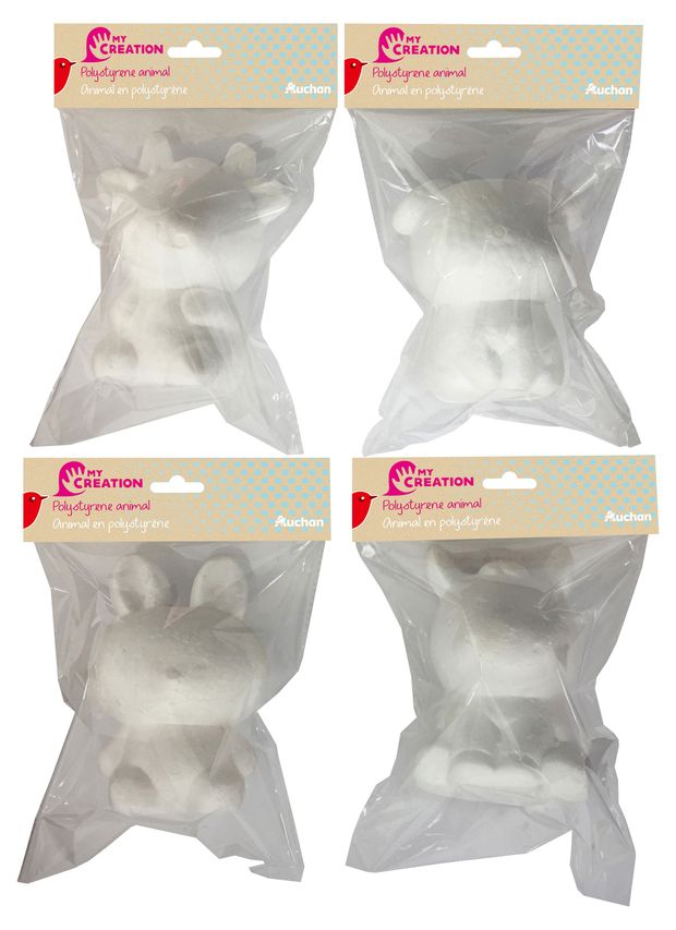 Фигурки животных для поделок и декорирования АШАН Красная птица из пенопласта 50₽