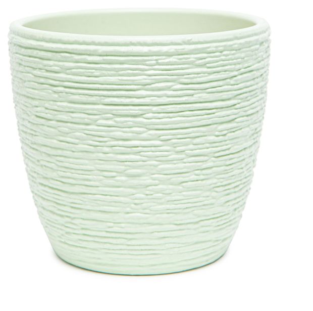 Горшок керамический Флер зеленый без поддона, 9 см