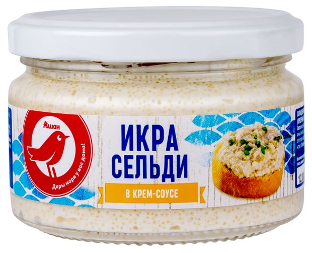 Икра рыбная АШАН Красная птица классическая 180 г 126₽
