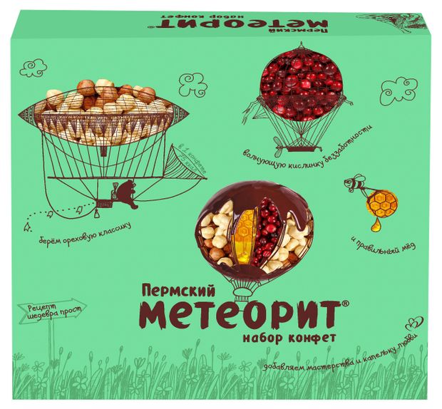 Конфеты Пермская кондитерская фабрика Пермский метеорит, 135 г
