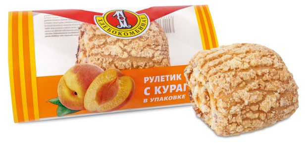 Рулетик пшеничный с курагой, 60 г