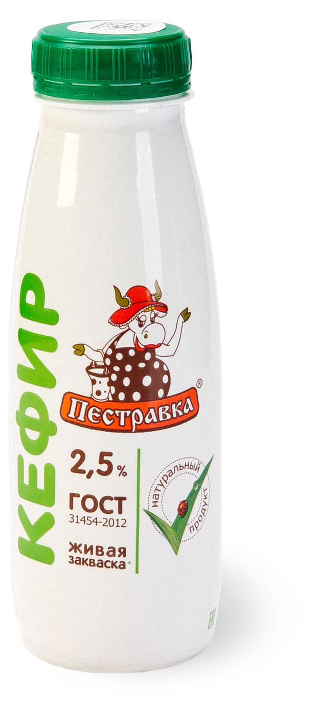 Кефир Пестравка 2,5% БЗМЖ, 270 г