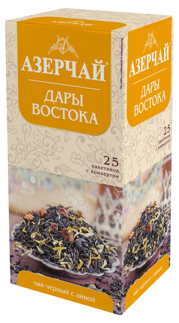 Чай черный АЗЕРЧАЙ Дары востока, 25 х 1,8 г
