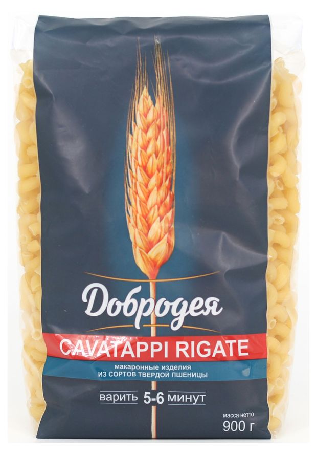 Макаронные изделия Добродея Cavatappi rigatе, 900 г