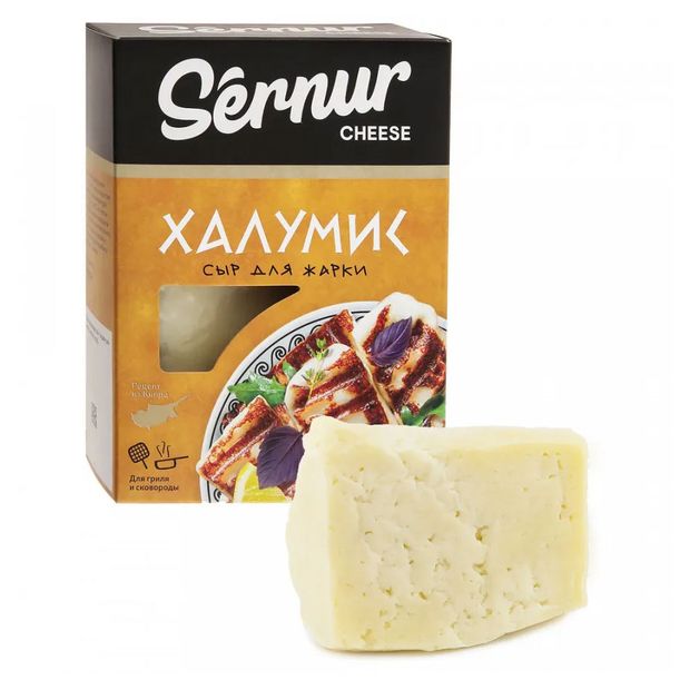 Сыр мягкий рассольный Сернурский сырзавод Халумис для жарки и гриля 50% БЗМЖ, 200 г