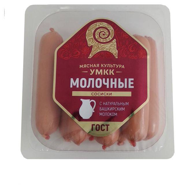 Сосиски Мясная культура молочные вареные, 400 г