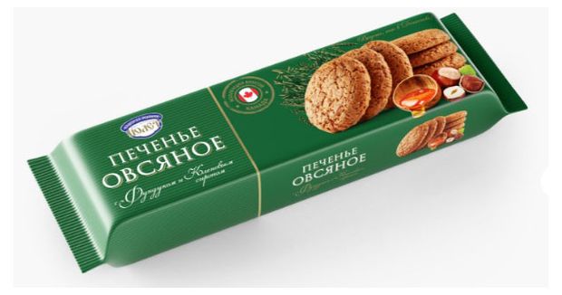 Печенье Полет овсяное фундук и кленовый сироп, 180 г