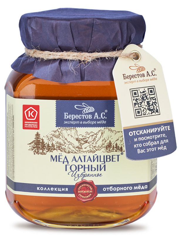 Мед Берестов А.С. Алтайцвет Горный, 500 г