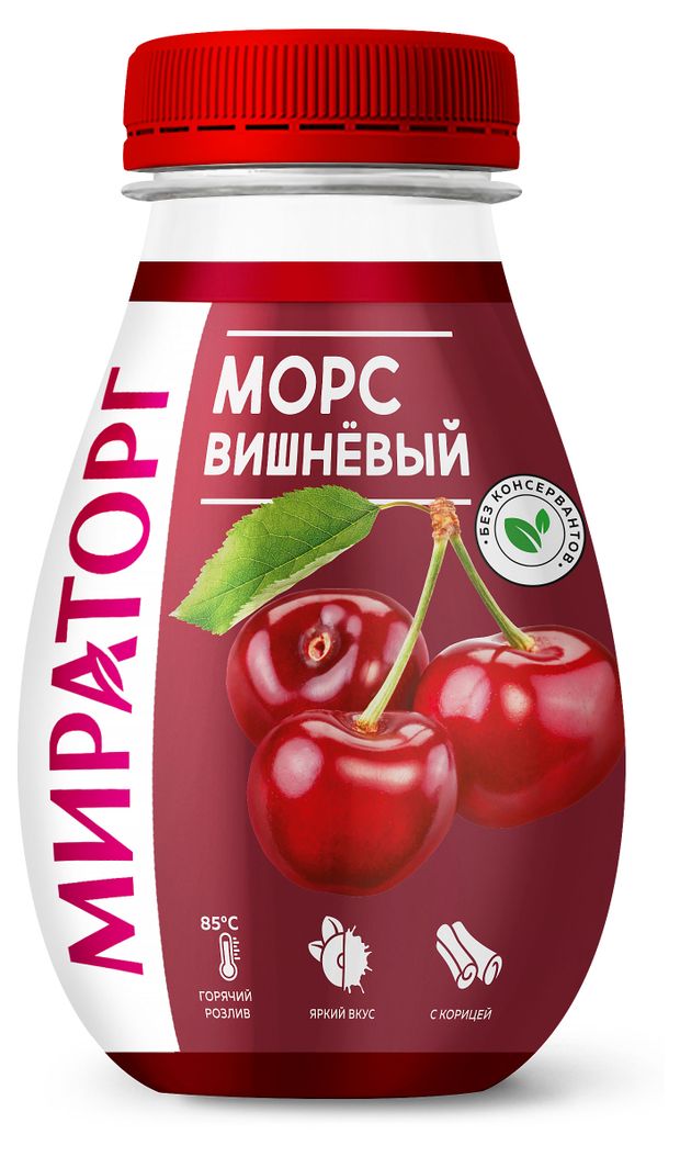 Морс вишневый Мираторг 370 мл 130₽