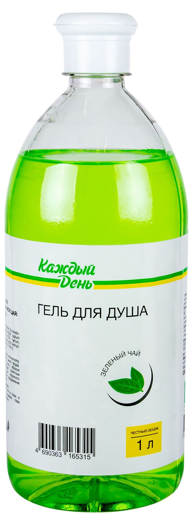 Гель для душа Каждый день с ароматом зеленого чая 1 л 114₽