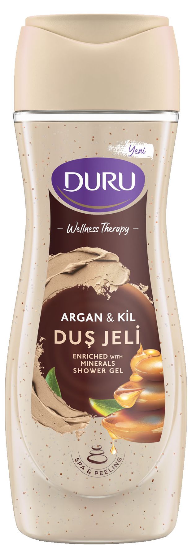 фото Гель для душа duru wellness therapy argan &amp; clay, 450 мл