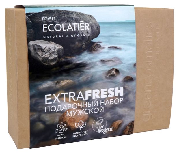 Подарочный набор для мужчин Ecolatier Extra Fresh for Men Гель для душа + Шампунь