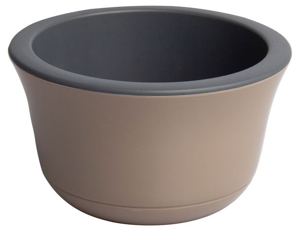 Горшок Ливингрин ОМ 26-90 Омега с вкладкой d.26 фраппе