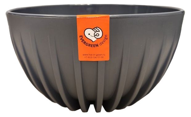 Горшок миска Ливингрин СивкМ 30-12 Сигма d30 антрацит 910₽