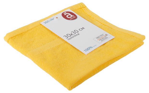Салфетка Actuel желтая 30х30 см 80₽