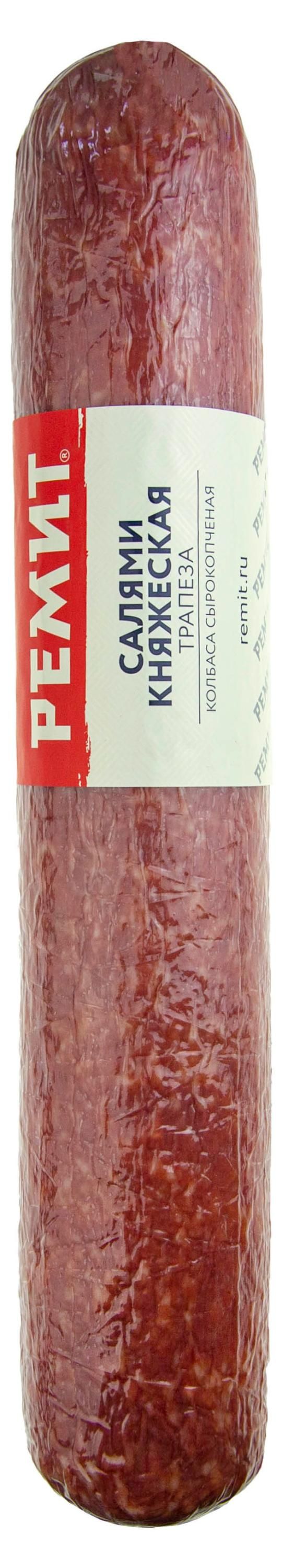 Колбаса сырокопченная Ремит Салями Княжеская Трапеза 08 кг 2700₽