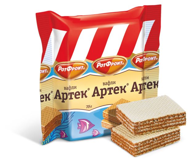 Вафли Рот Фронт Артек, 75 г