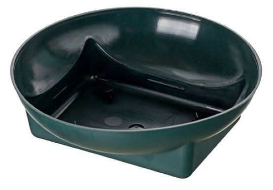 Чаша для флористической пены для живых цветов Азалия Декор Раунд зеленая, 15 см