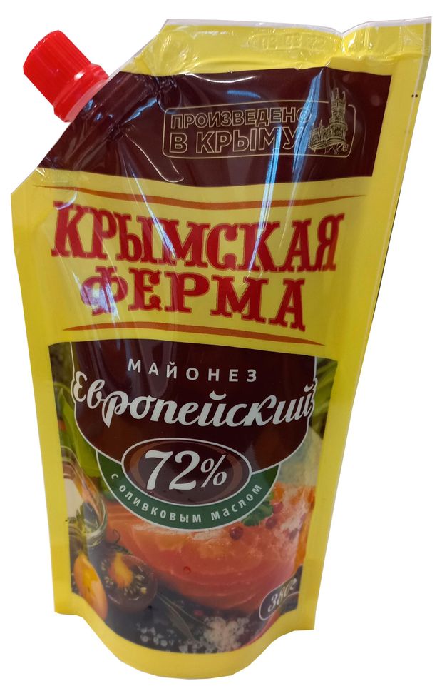 Майонез Крымская ферма 72% охлажденный, 380 г