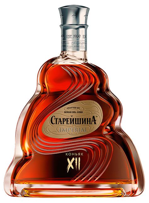 Коньяк Старейшина двенадцатилетний Россия, 0,5 л