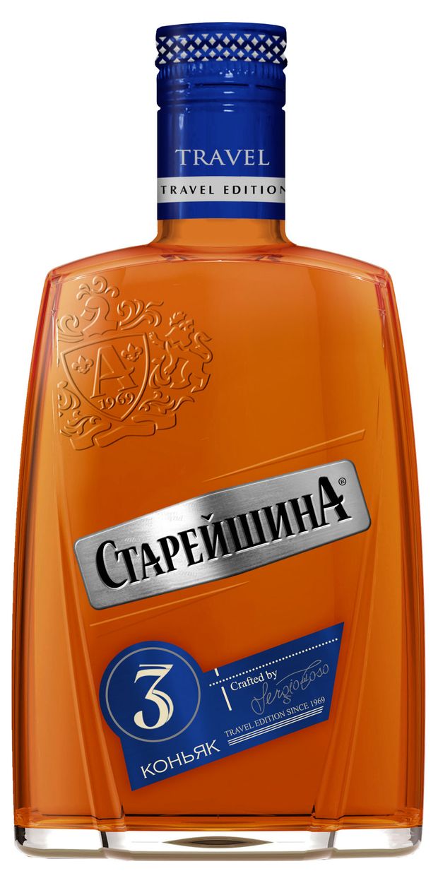 Коньяк Старейшина трехлетний Россия 025 л 547₽