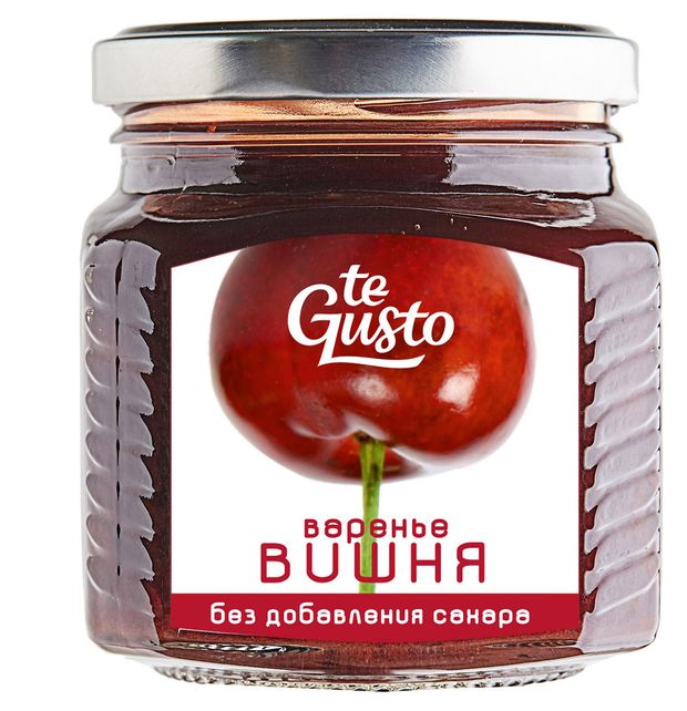 Вишня вареная te Gusto без сахара, 300 г