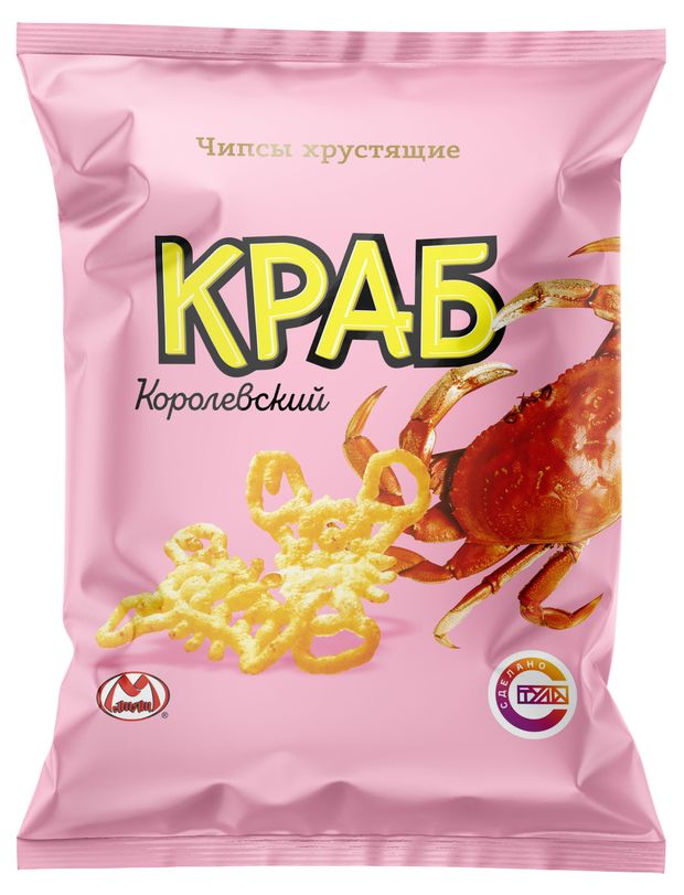 Чипсы Матяш со вкусом краба, 30 г