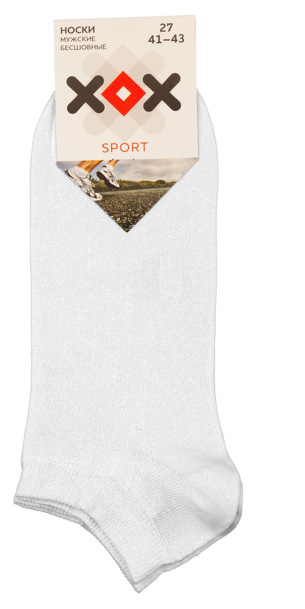 Носки мужские ХОХ укороченные белые SPM180, размер 25