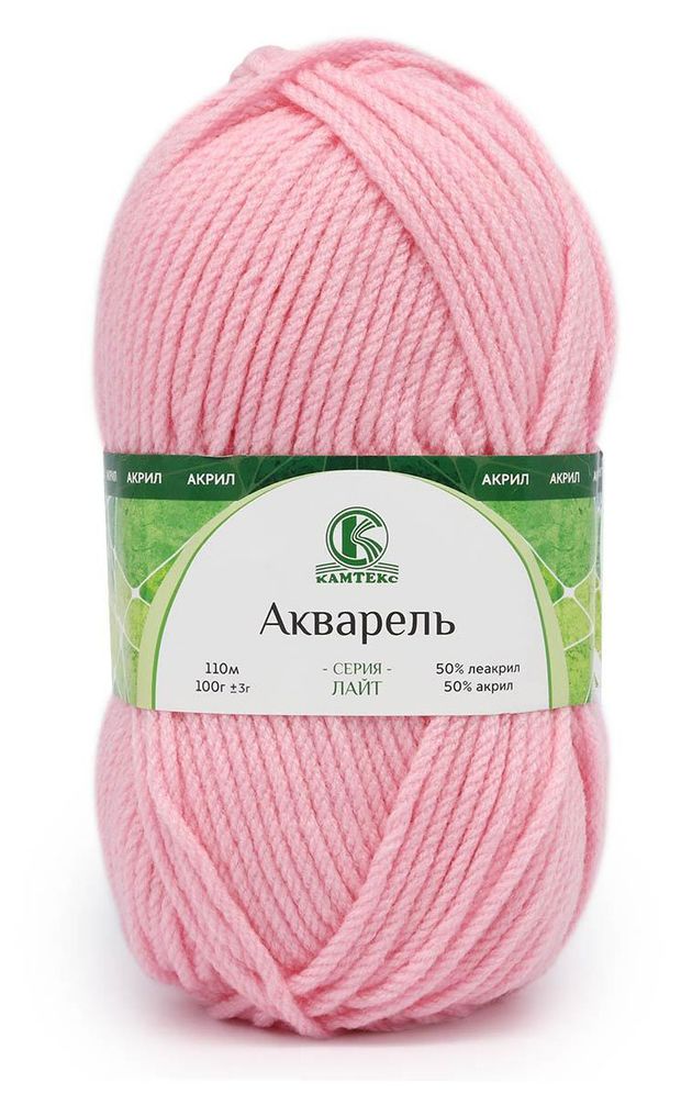 фото Пряжа для ручного вязания камтекс акварель цветочный 100 г 110 м