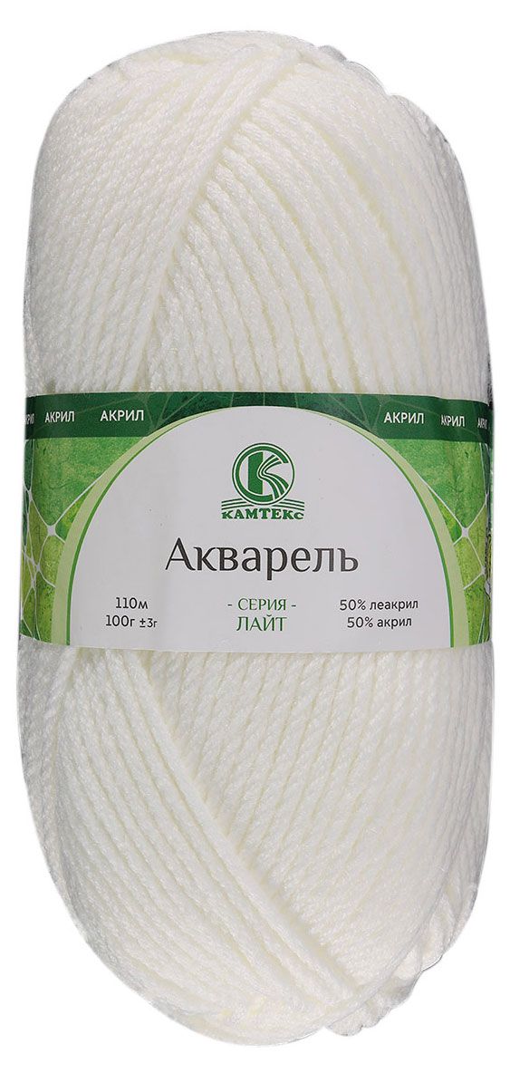 фото Пряжа для ручного вязания камтекс акварель 100 г 110 м