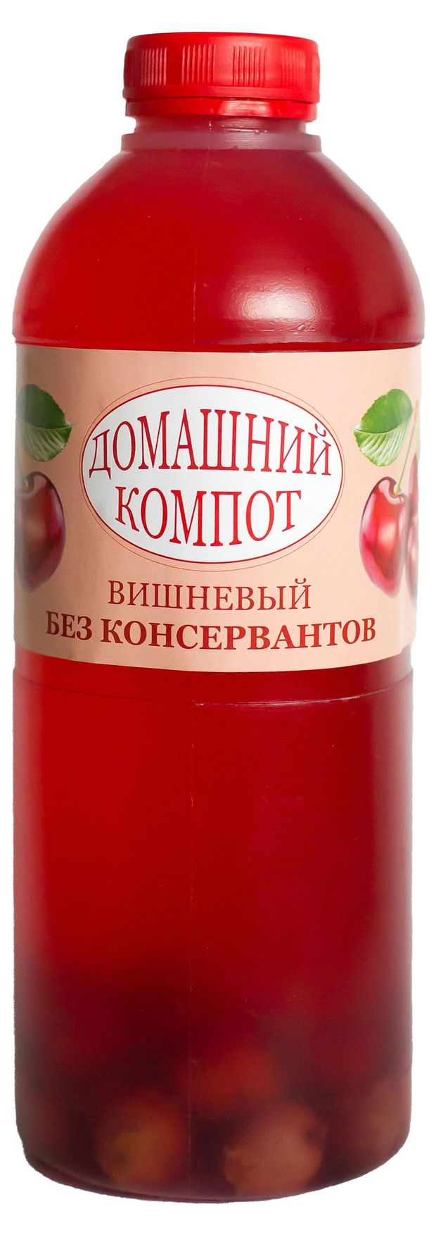 Готовая еда  Ашан Компот Домашний компот Вишневый с косточкой, 1 л
