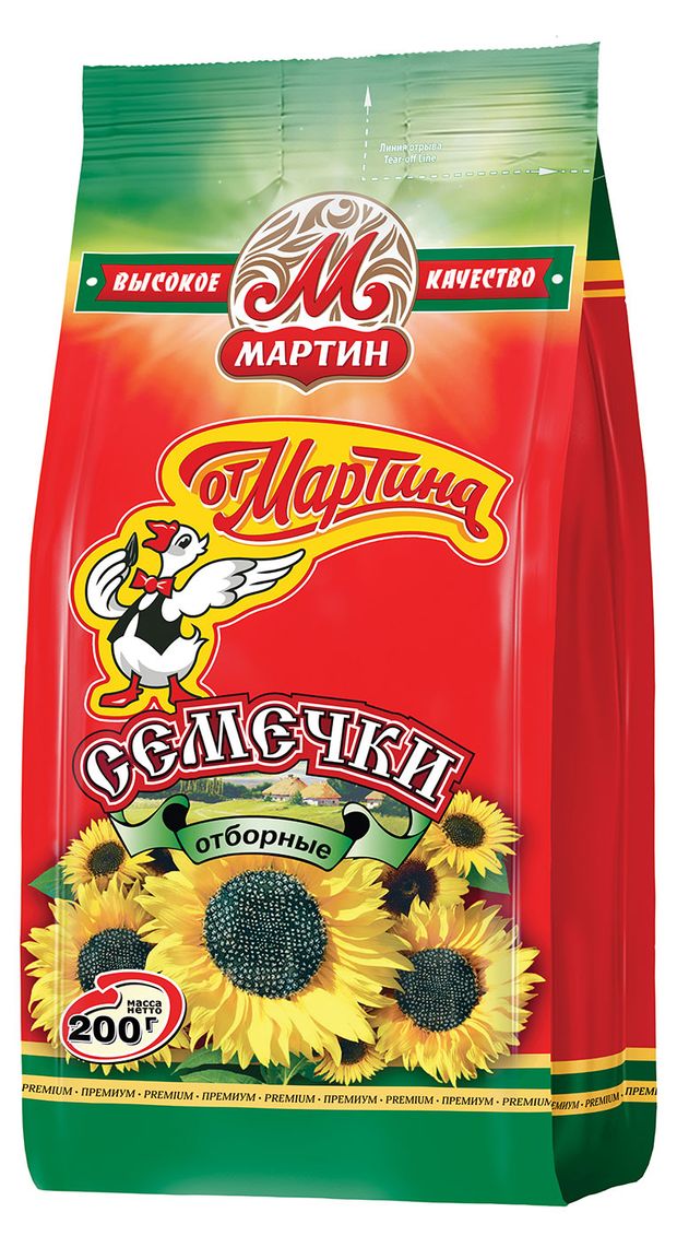 Семечки подсолнечные От Мартина отборные, 200 г