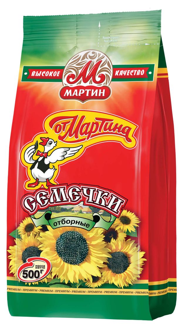 Семечки подсолнечные От Мартина отборные, 500 г