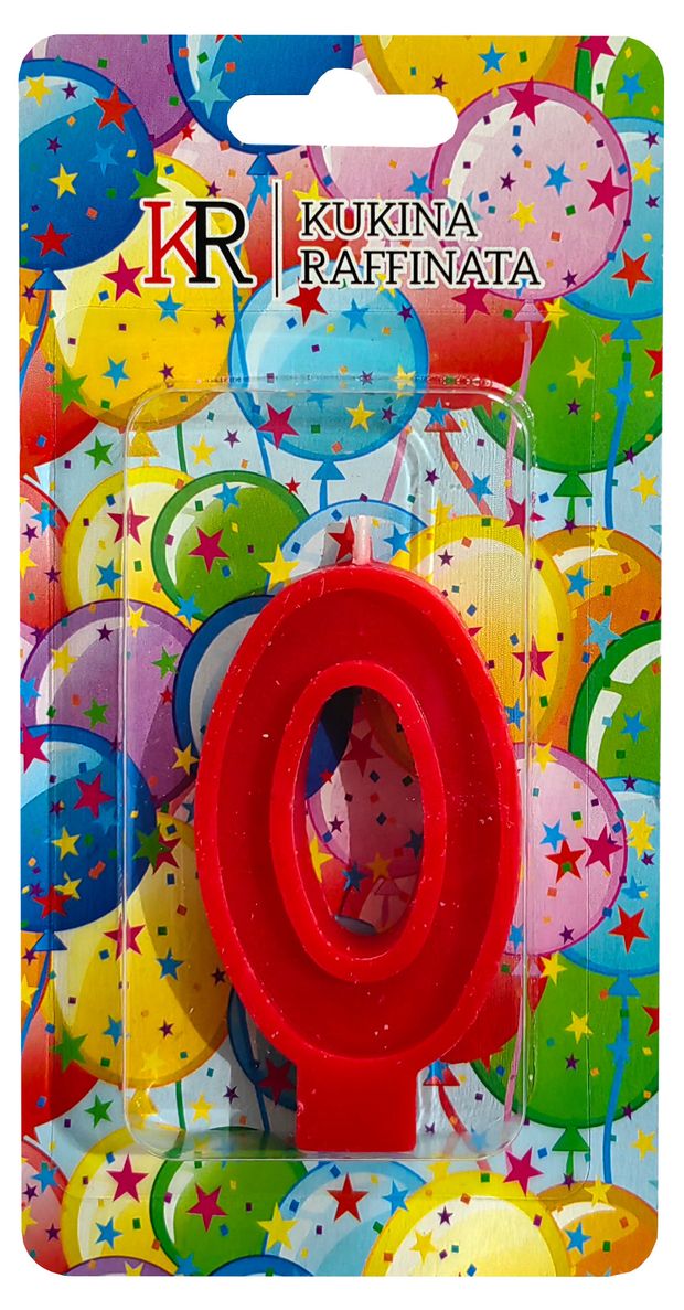 Свеча Kukina Raffinata цифра 0 20₽