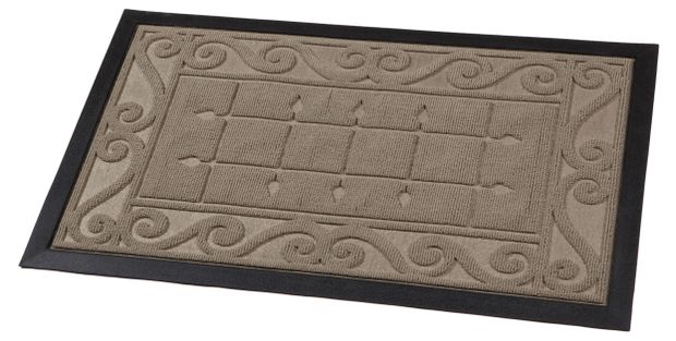 Коврик придверный с рельефным рисунком, 45х75 см