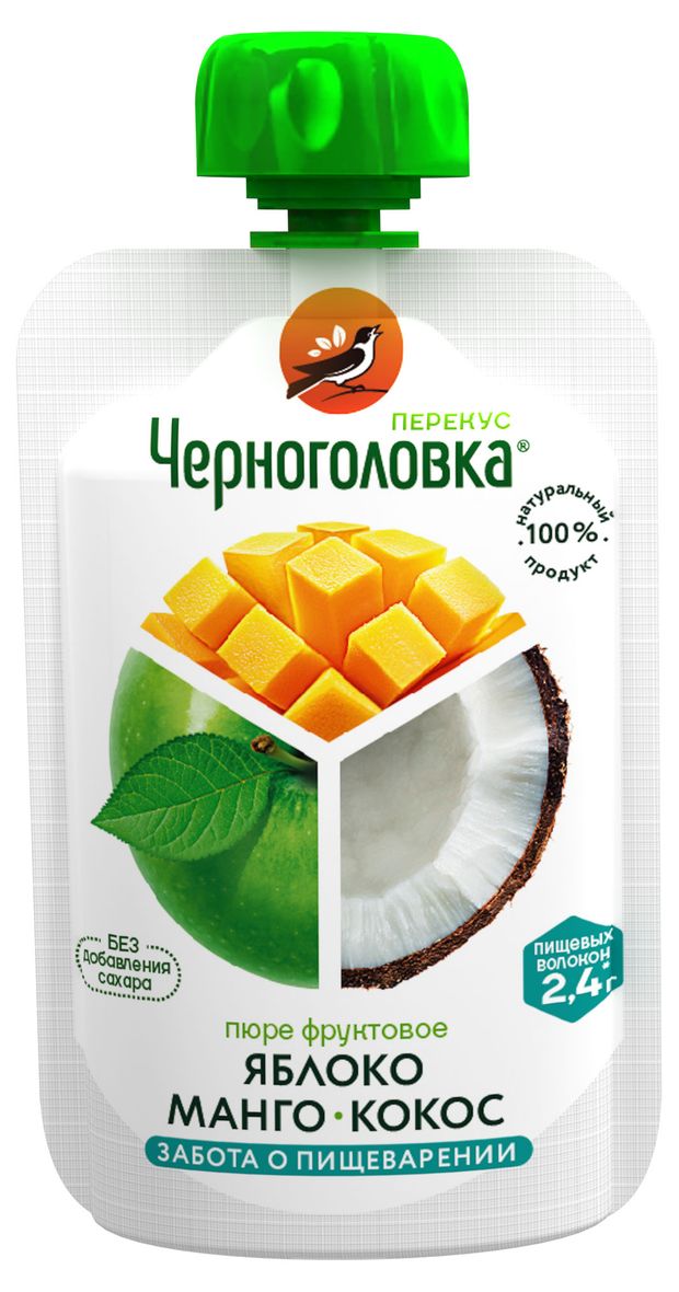 Пюре Черноголовка Бэйби яблоко манго кокос 85 г 45₽
