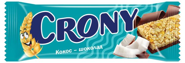 Батончик-мюсли Леовит Crony Кокос-шоколад 50 г 90₽