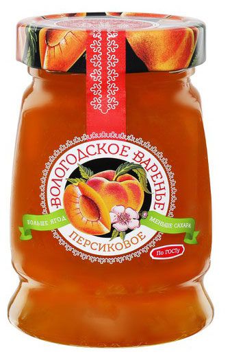 Варенье ЭкоПродукт Вологодское персиковое домашнее, 370 г