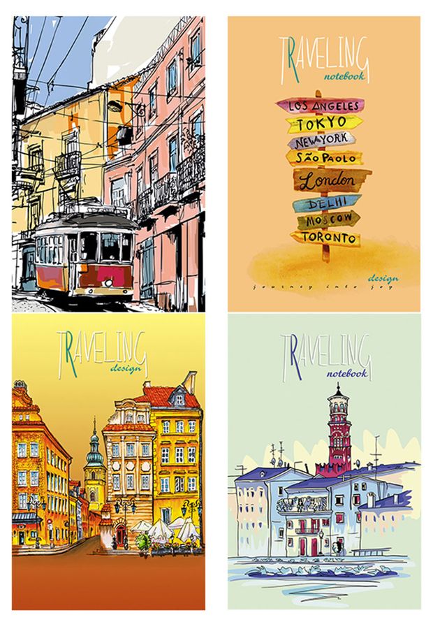 Блокнот перевертыш Апплика на спирали А6 в клетку 80 л 110₽