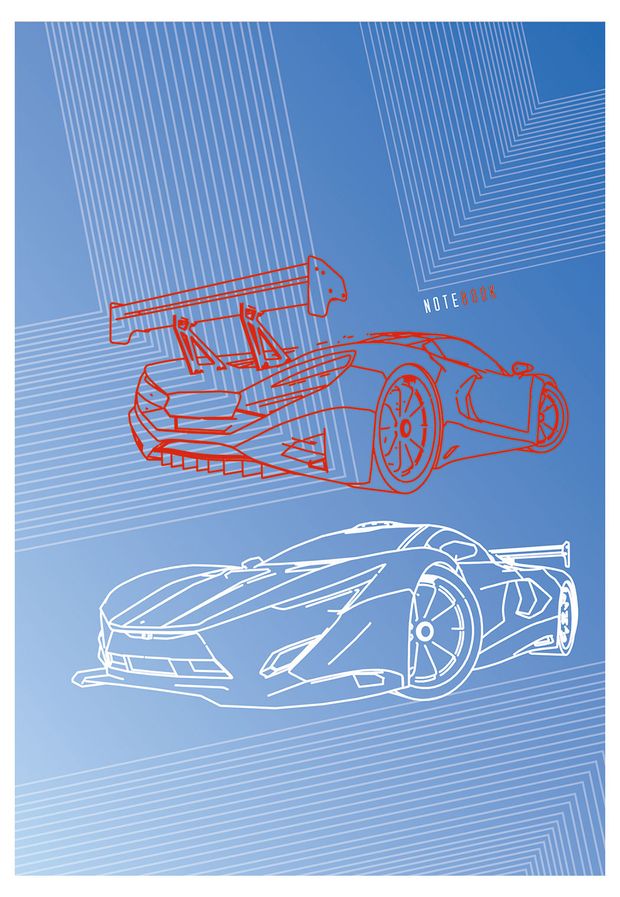 Книжка записная Апплика на гребне А5 в клетку 96 л 230₽